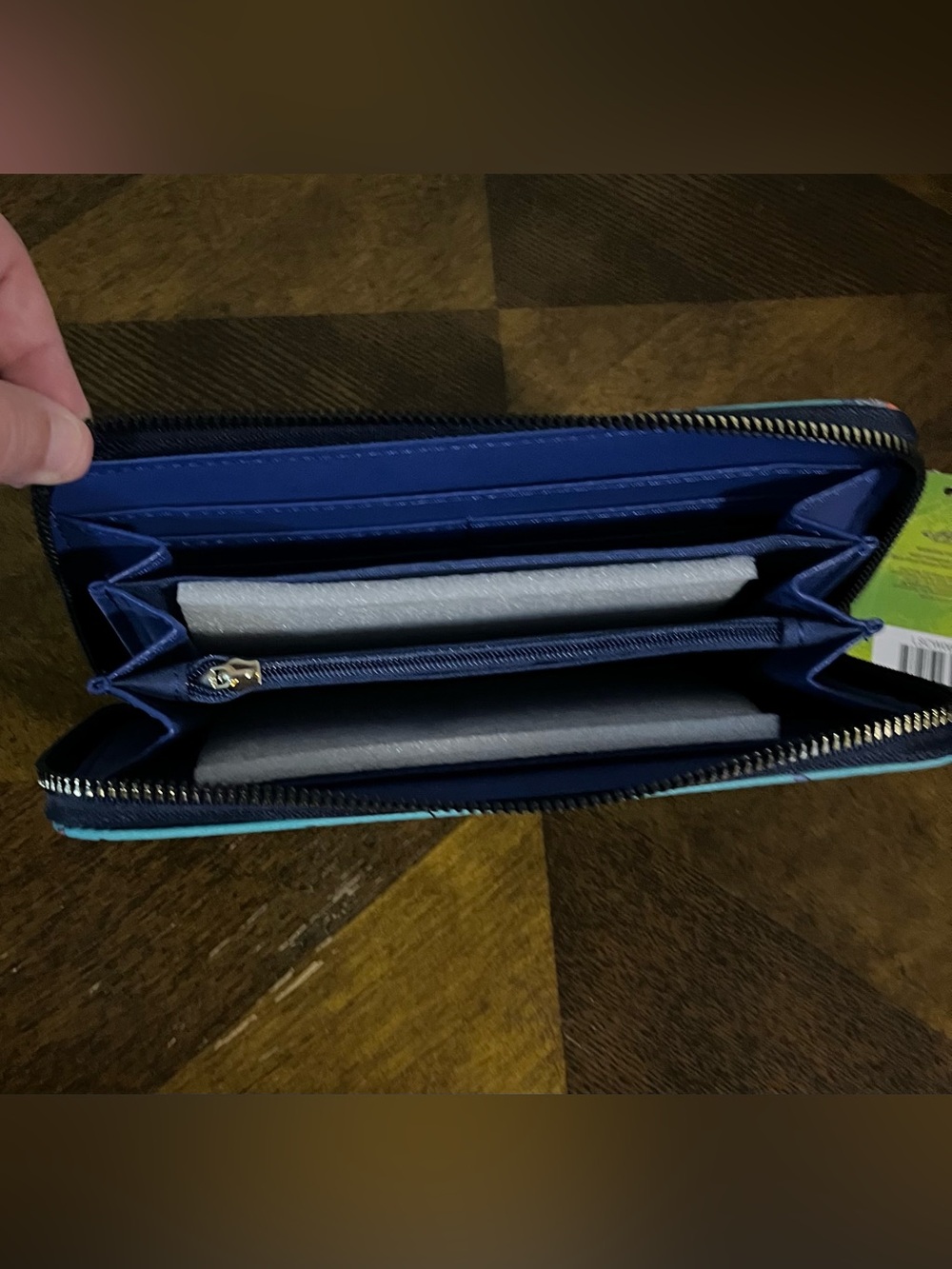 Disney Stitch Blue Zip Around Wallet - Picture 3 of 5
